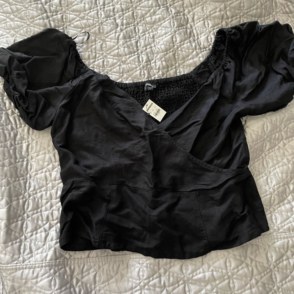 Express criss cross crop top